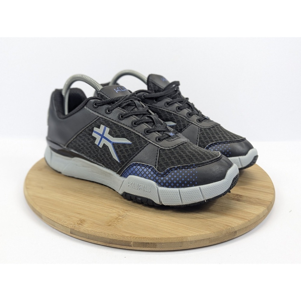 Kuru Shoes Mens 8 M Quantum 2.0 Sneakers Black Blue Comfort Casual